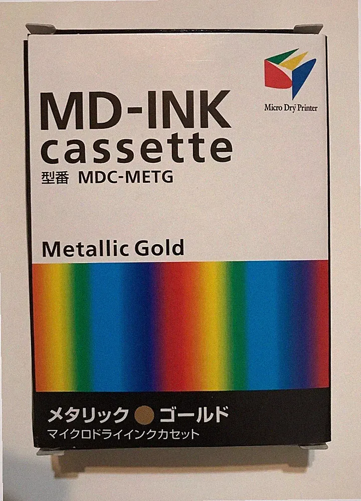 Alps MD Metallic Gold Printer Ink Cartridge MDC-METG - Replaces 106030-00 1 each