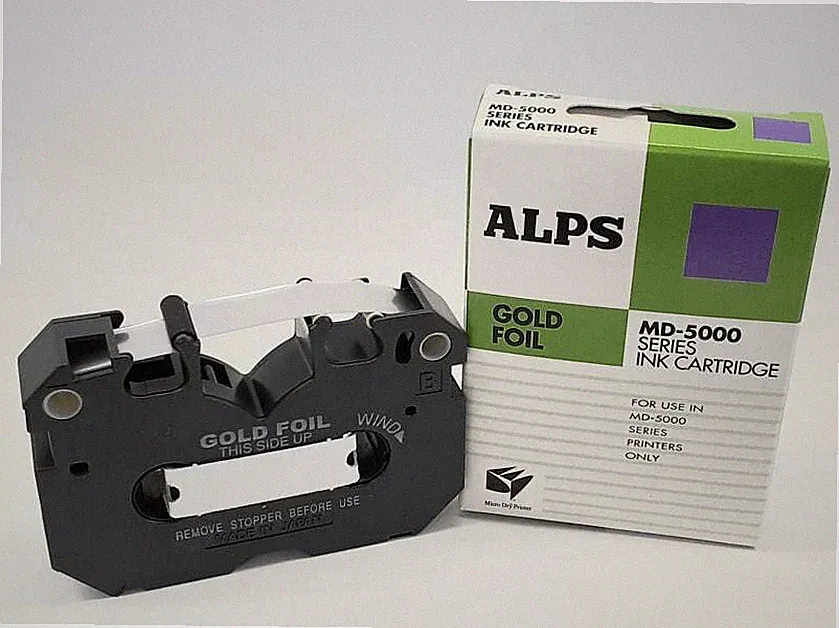 Alps MD Printer Ink Cartridge - Gold Foil 105148-00