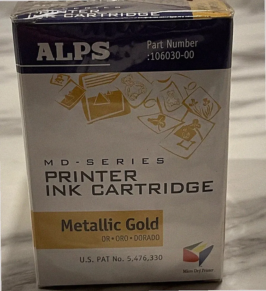 🔥BRAND NEW ALPS Metallic Gold PRINTER INK CARTRIDGE MD SERIES