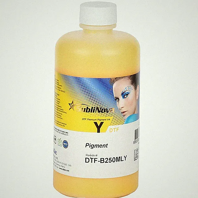 DTF (Direct To Film) Yellow Ink 250ml Bottle for Epson Print Head Printers