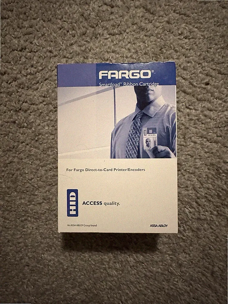 Fargo 044237 Gold Ribbon 500 Prints DTC400 Smartload Ribbon Cartridge HID