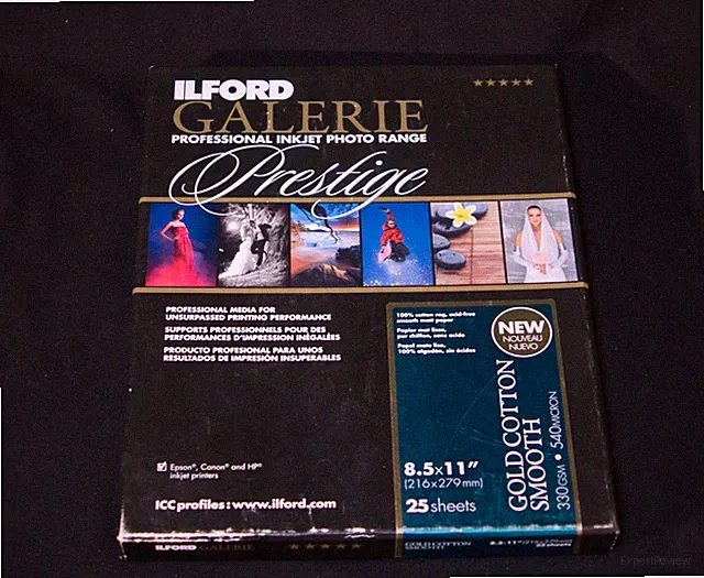 Ilford Galerie Prestige Gold Cotton Smooth Inkjet Paper 8.5x11 25 Sheets Sealed