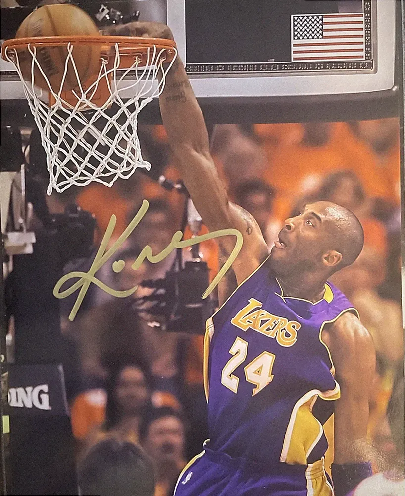 Kobe Bryant Autograph/Signed Photo Gold Ink 8x10 (certified) NBA LA LAKERS RARE