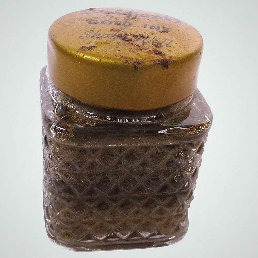 Vintage Sanford’s Gold Ink 564 Bottle Half Full